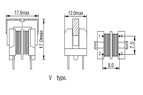 uu9 series common mode choke