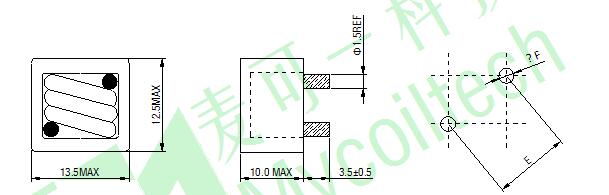  High current inductor DIP type inductor