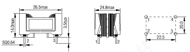 High Current Common Mode Power euine Choke