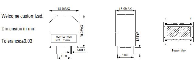 High quality encapsulated series common mode choke from China