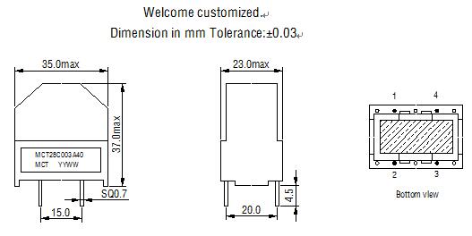 Encapsulated common mode choke for power supply