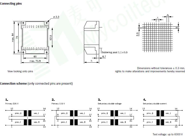 Best quality UI Type Encapsulated Power Transformer from China factory MCT