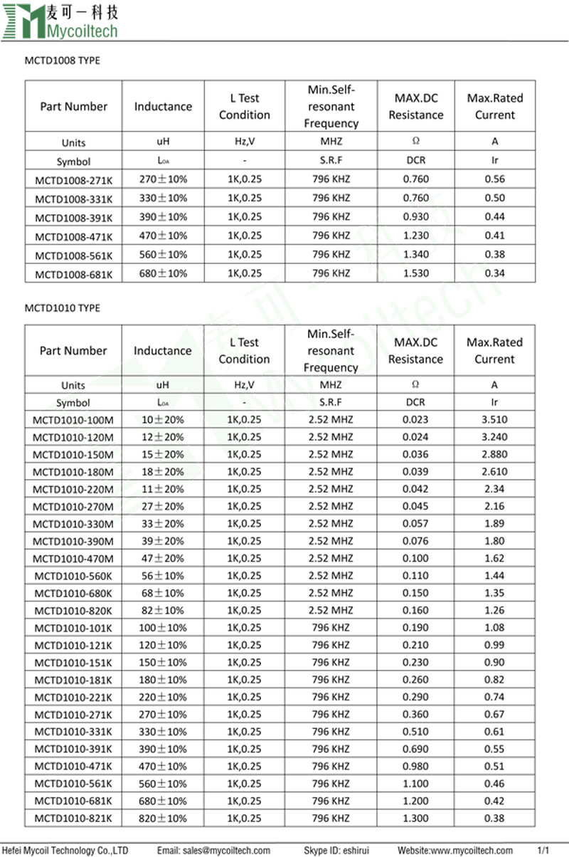 Lead-free DIP drum core inductor siez DR1010 