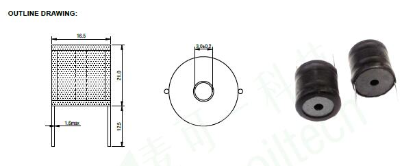Radial Inductor/Through Hole Drum Core Inductor 4.7uH 