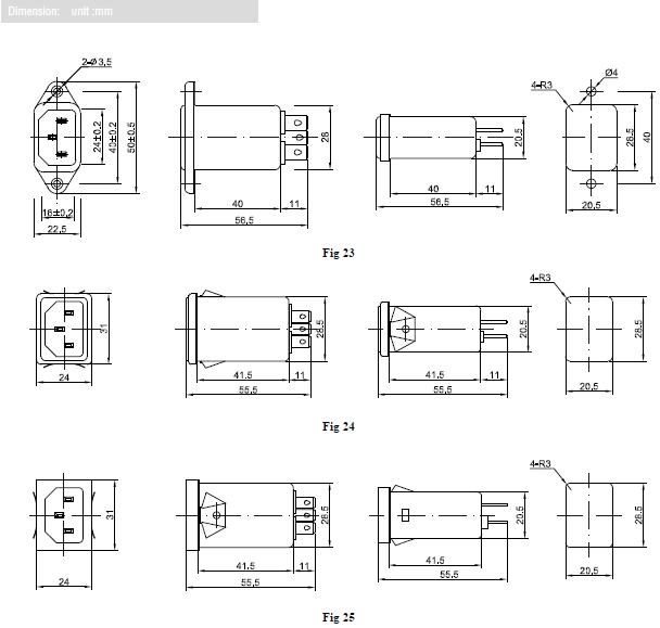 IEC Filter Electrical Schematic