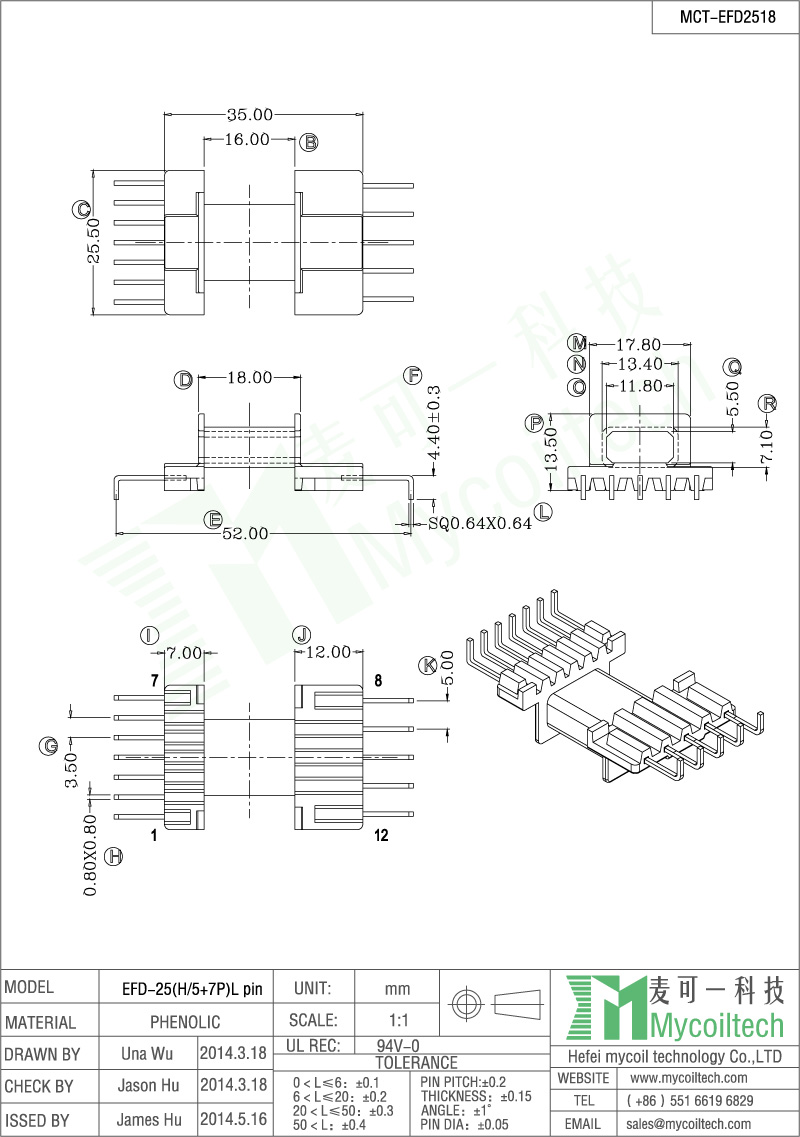 Low price transformer bobbin