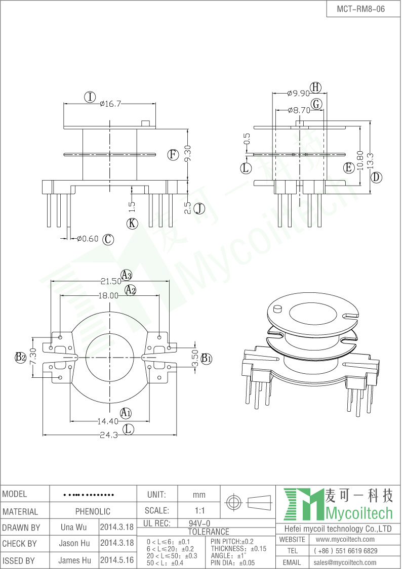 Transformer bobbin supplier, uesd in electronic products