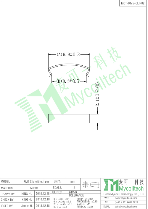 Transformer clip datasheet