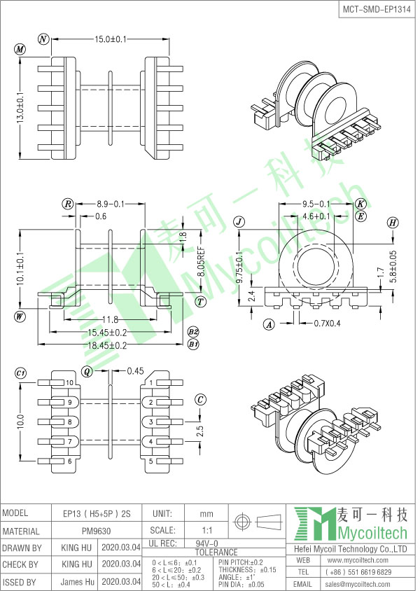 EP13 double slots bobbin