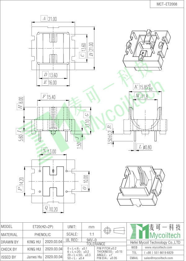 ET20 trsnsformer base