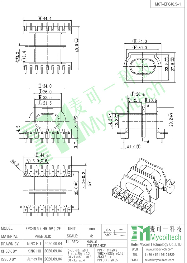 bobina horizontal EPC46