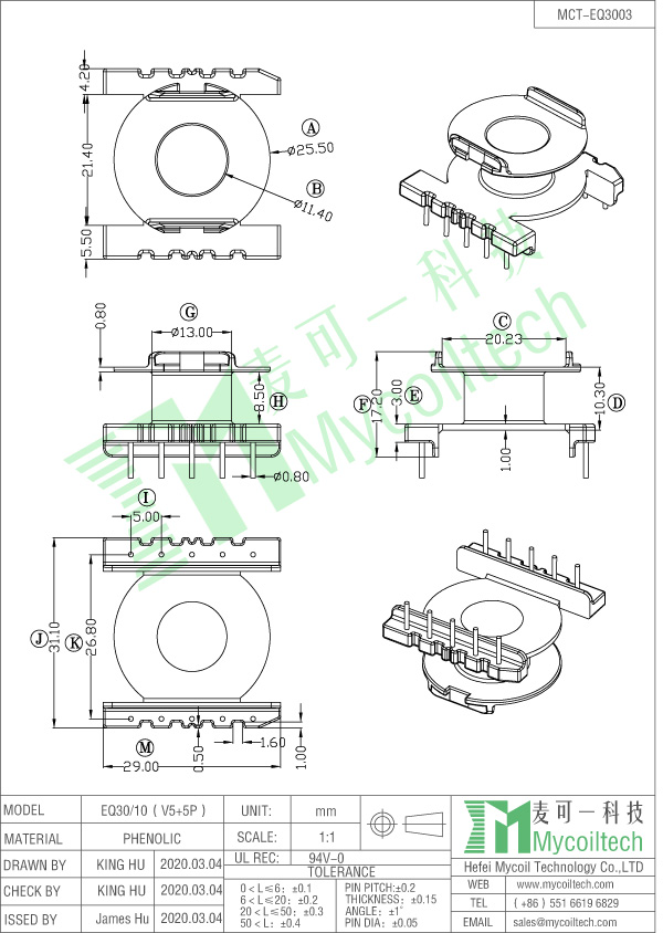 EIQ30 vertical coil former