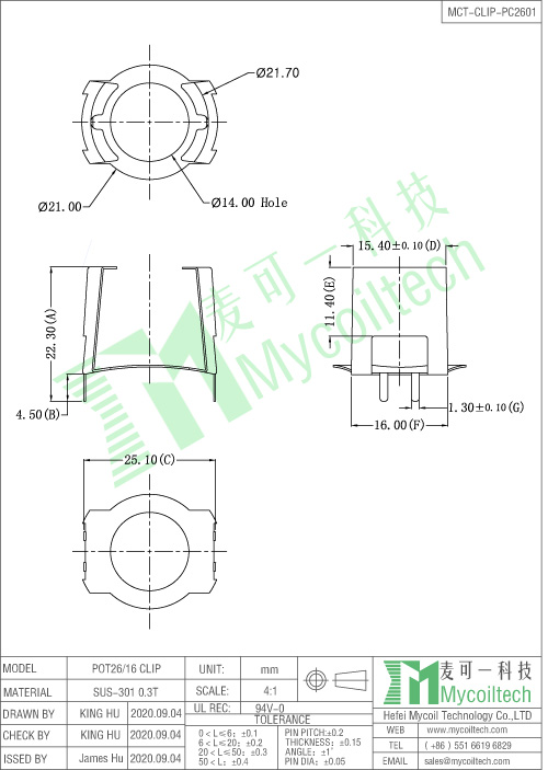 POT type transformer clamp