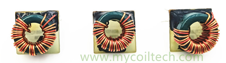 Iron powder core differential mode inductor