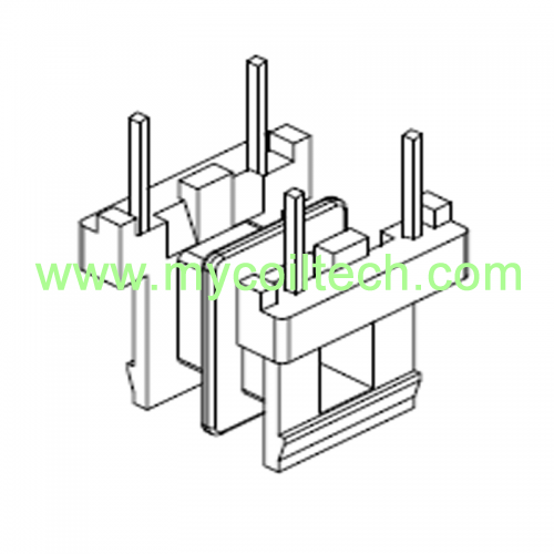 Good Price 2+2 Pins EE8.3 Horizontal Transformer Bobbin with Double Slots