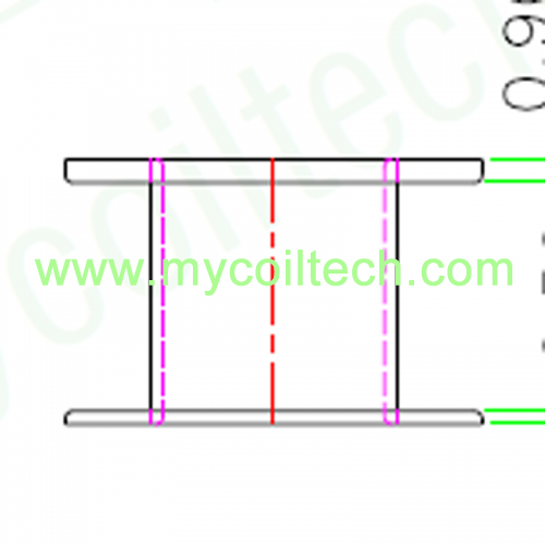 RM8 transfromer bobbin no pins