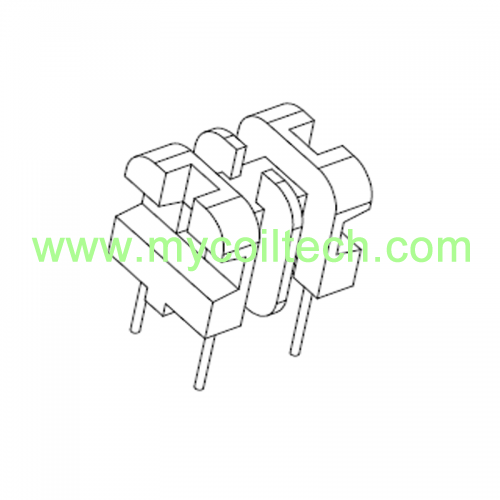 UU9.8 Transformer Bobbin, 2+2Pins and Double Slots