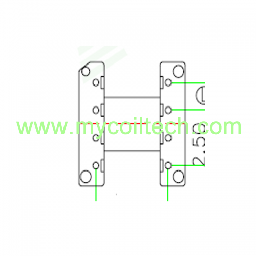 EP10 electronic transformer horizontal bobbin