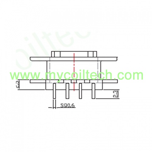 Vertical Transformer Bobbin 4Pins RM10Transformer Bobbin