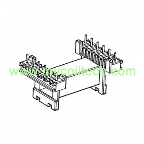 6+6 Pins Horizontal Bobbin EE Type Transformer Bobbin