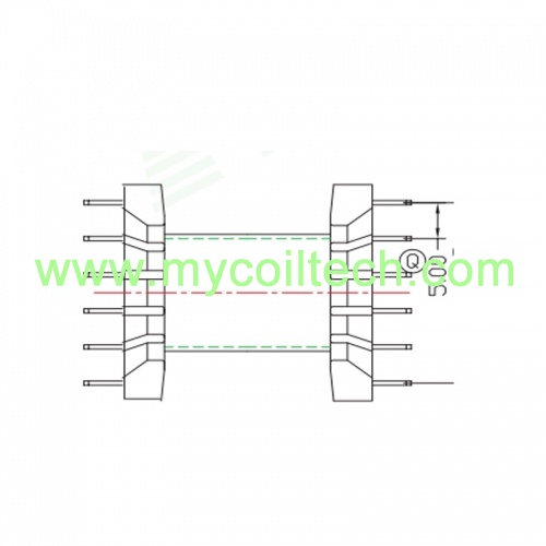 EFD30  Horizontal Transformer Bobbin 6+6 Pins Bobbin