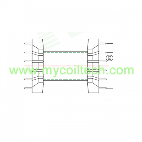 EFD30 Transformer Bobbin with 6+6 Pins Phenolic Bobbin