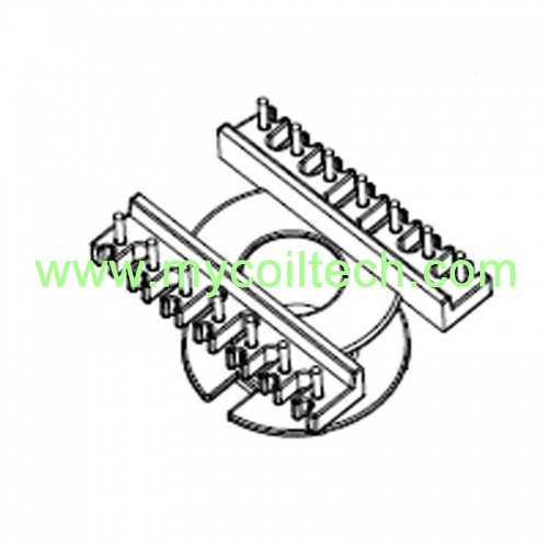 Vertical ETD34 Electronic Transformer Bobbin with 14Pins