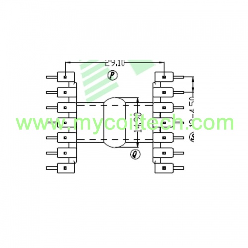 Horizontal EF35 Electronic Transformer Bobbin