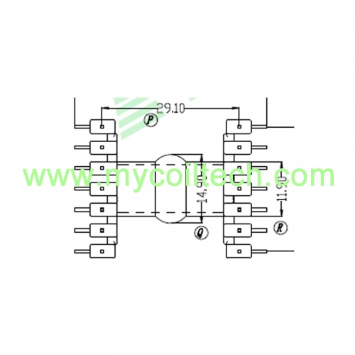 7+7 Pins EF35 Electronic Transformer Bobbin