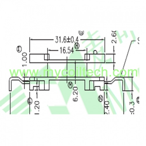 6 Pins High Frequency PQ38 Electronic Transformer Bobbin