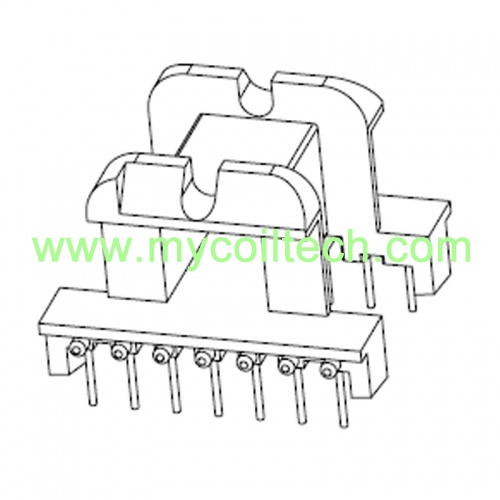 Horizontal EE40 Bobbin 7+7 Pins Transformer Bobbin