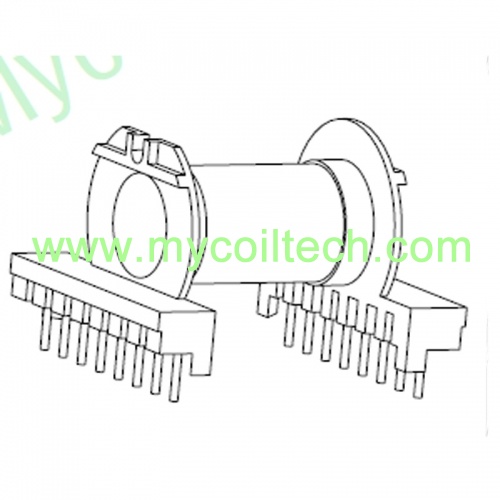 ER40 Horizontal High Frequency Transformer Bobbin 8+8 Pins