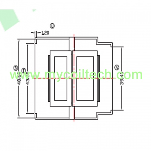 EFD50 Phenolic Material Case Electronic Transformer Bobbin Case