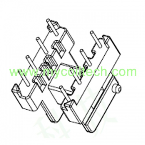 EE1913 horizontal transformer bobbin 8 pins coil former
