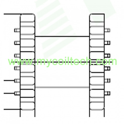 Horizontal Transformer Bobbin EPC19 6+6 Pins Bobbin