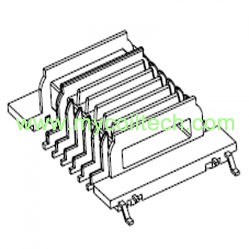 Seven Slots EPC19 Transformer Bobbin 2+7 Pins Horizontal Coil Bobbin