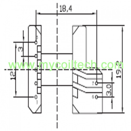 Buy Wholesale China Ee19 High Frequency Transformer Pcb Mounted