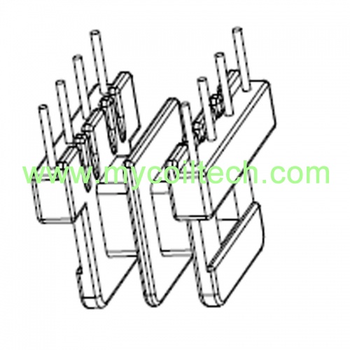 EE19 4+4 Pins Transformer Bobbin Horizontal Winding Bobbin