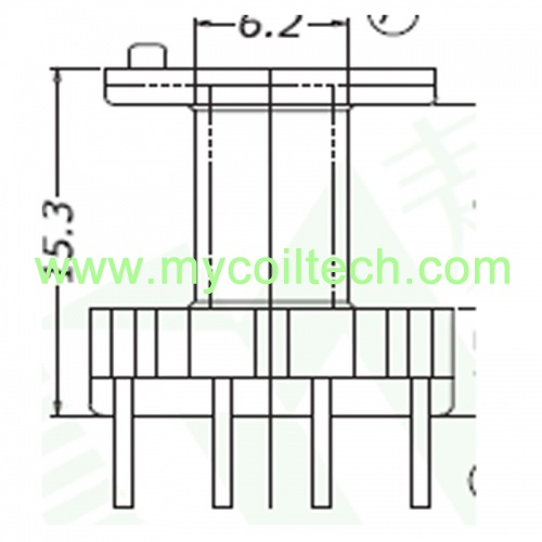 EE19 Transformer bobbin 3+4 pin Coil Former