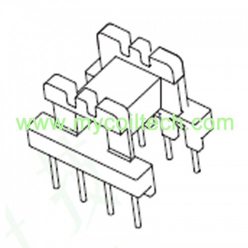 EE19 Ferrite Core Bobbin Horizontal 4+4 pin