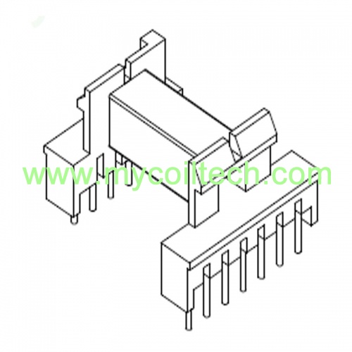 EEL19 Electronic Horizontal Transformer Bobbin Pin 5+7