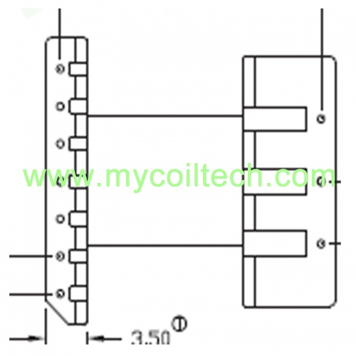 3+7 Pins EFD20 High Frequency Bobbin Factory