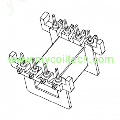 EVD25 Horizontal Transformer Bobbin 4+4 Pin