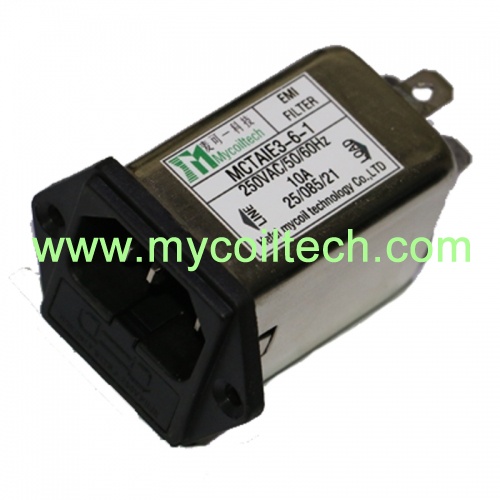 IEC Power Filters Rated Currents 10A