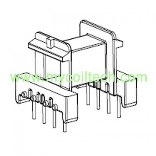 Horizontal 4+4 Pin EE25 Transformer Bobbin