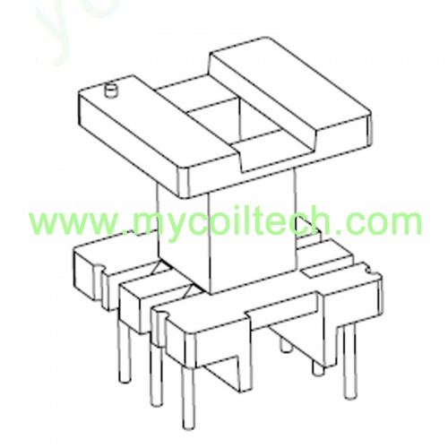 EI19 Vertical Coil Former 3+4 Pins