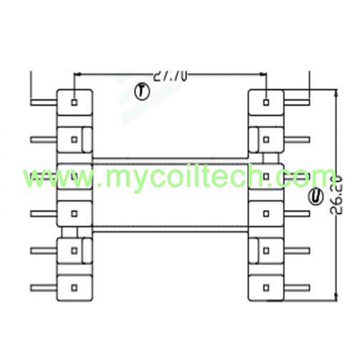 6+6 EF28 Single Slot Bobbin