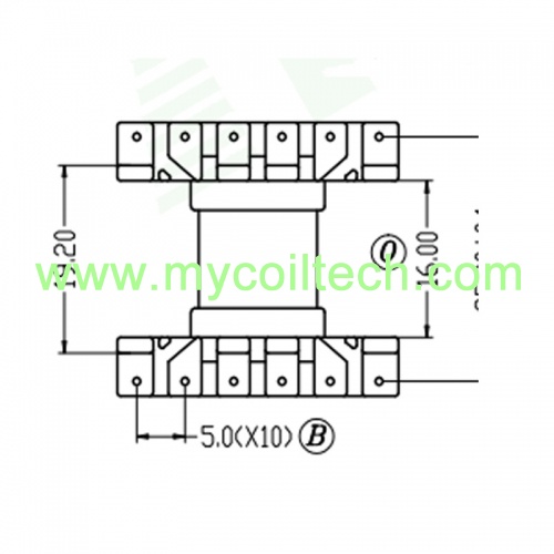 EC28 Electronic Transformer Bobbin 12 Pins