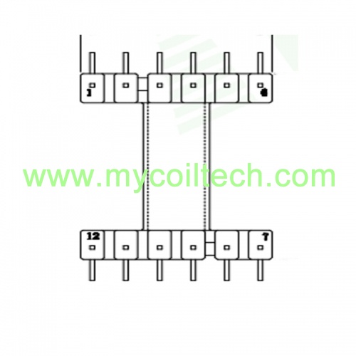 EE28 EF28 Horizontal Bobbin 6+6 Pin