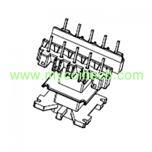 Double Slots EF25 Ferrite Core Bobbin